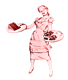 picture of Diner Girl holding food plates